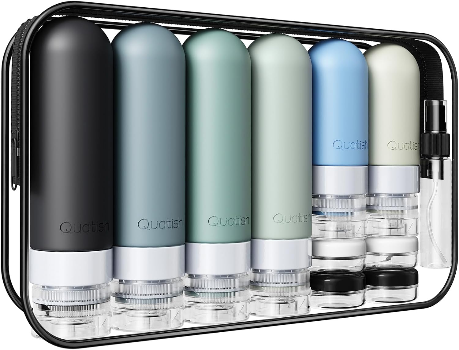 20 Pack Travel Bottles for Toiletries, Original Patented, TSA Approved Travel Size Containers, Leak Proof Silicone Shamp