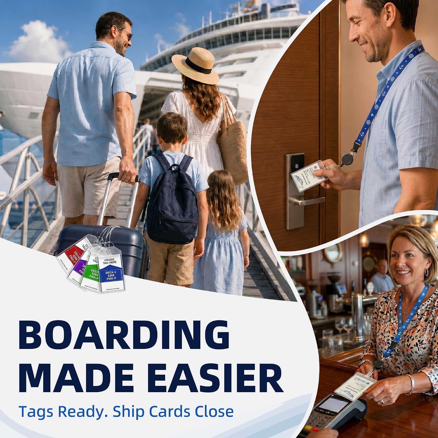 Cruise Essentials 2026, 24PCS Cruise Ship Must Haves Kit for Boarding, Cabin Setup, Deck Days & Port Trips, Non-Surge Po
