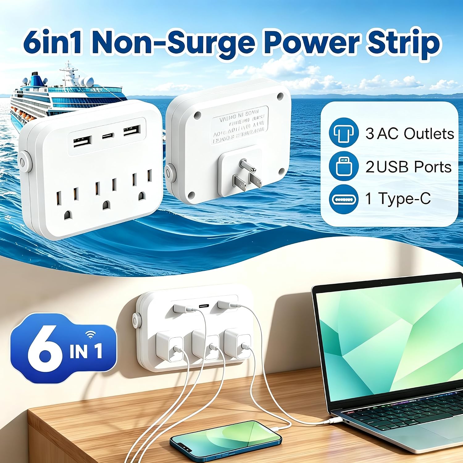 Cruise Essentials 2026 Ship Kit, 18Pcs Must Haves Accessories for Travel — view 2