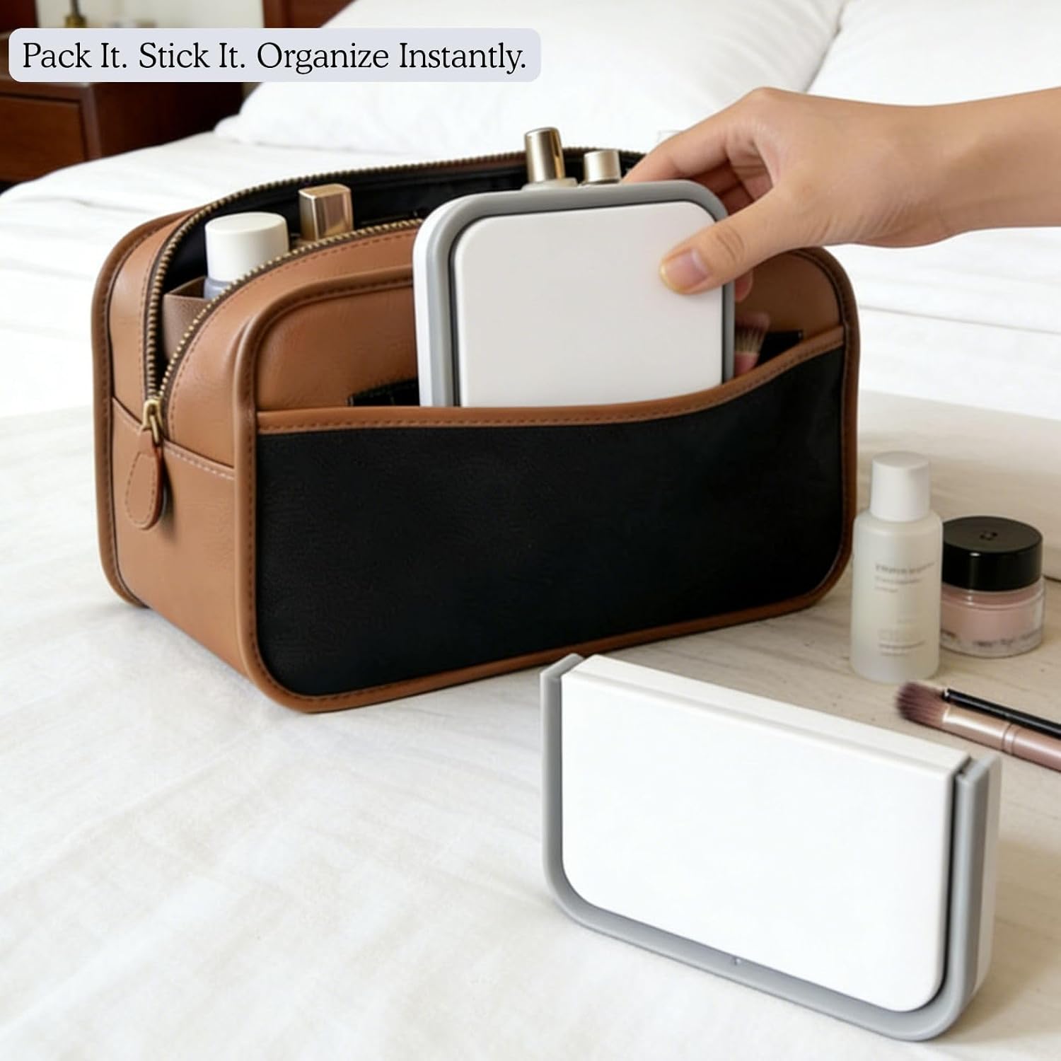 Cruise Magnetic Organizer Foldable Small Pocket Storage for Cabin Walls, Toothbrush, Cables & Tiny Essentials u2013 Com