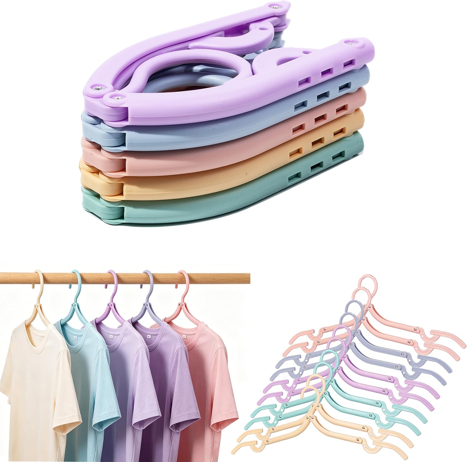 MtBoi Travel Hangers, Cruise Ship Essentials Travel Essentials, Portable Cruises Must Haves 2026, Folding Hangers for Su